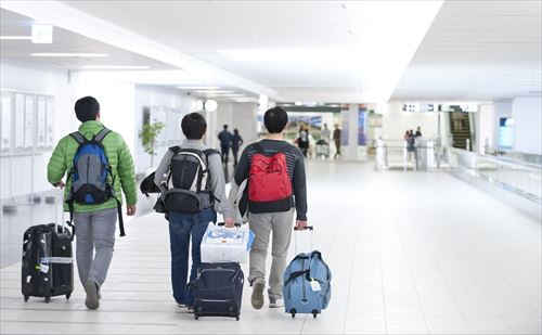 羽田空港旅行者